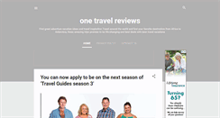 Desktop Screenshot of onetravelreviews.com