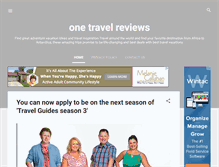 Tablet Screenshot of onetravelreviews.com